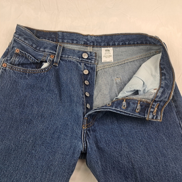 Levis 501 Made in Haiti Vintage Denim Jeans Pants W34 L30 - Picture 3 of 16